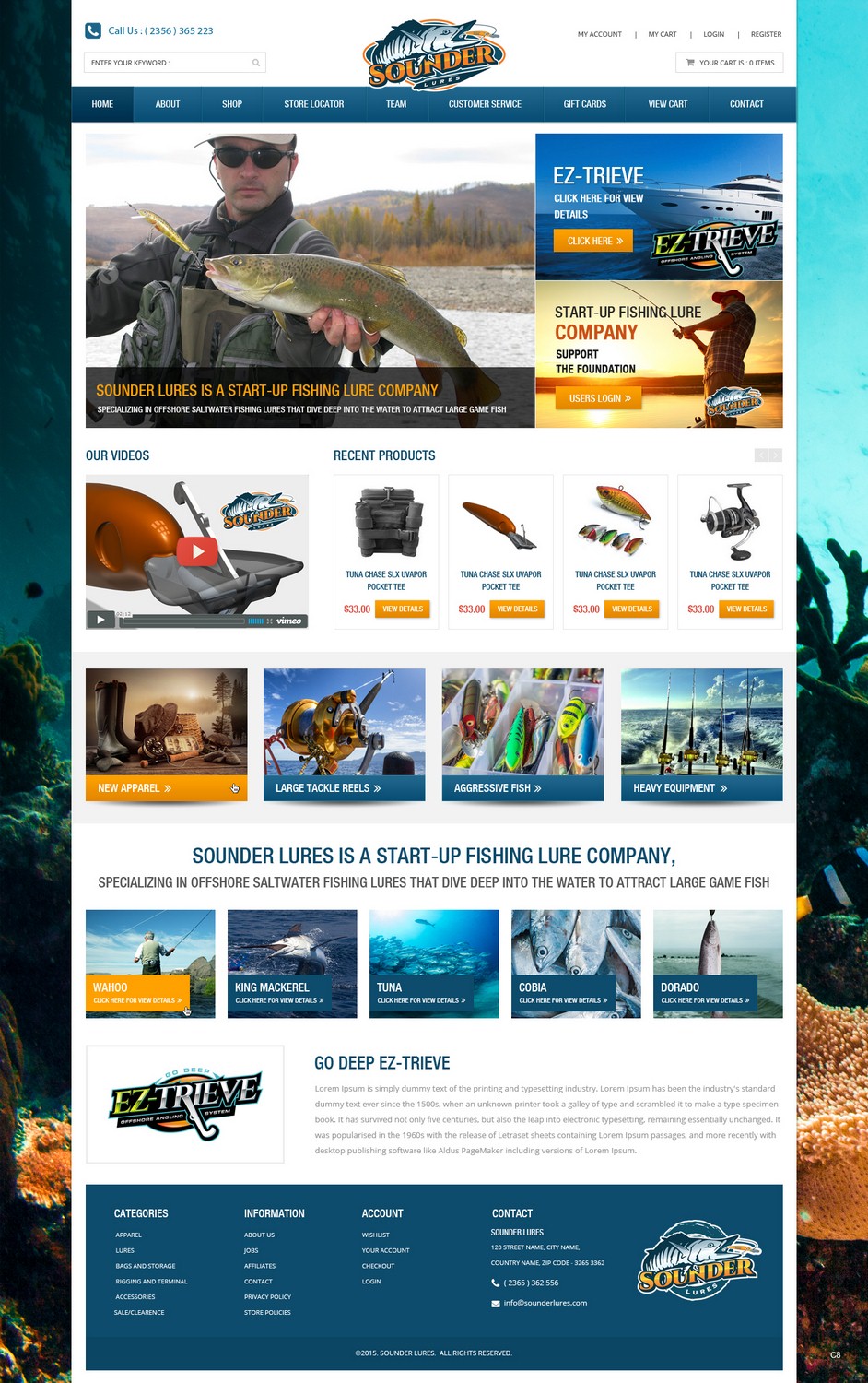 Web-Design von pb für Sounder Lure Company, LLC | Design #5449780