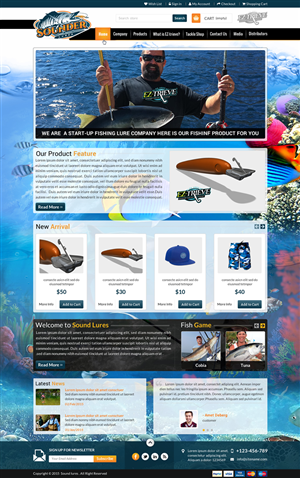 Sounder Lures Website | Diseño Web por Sbss