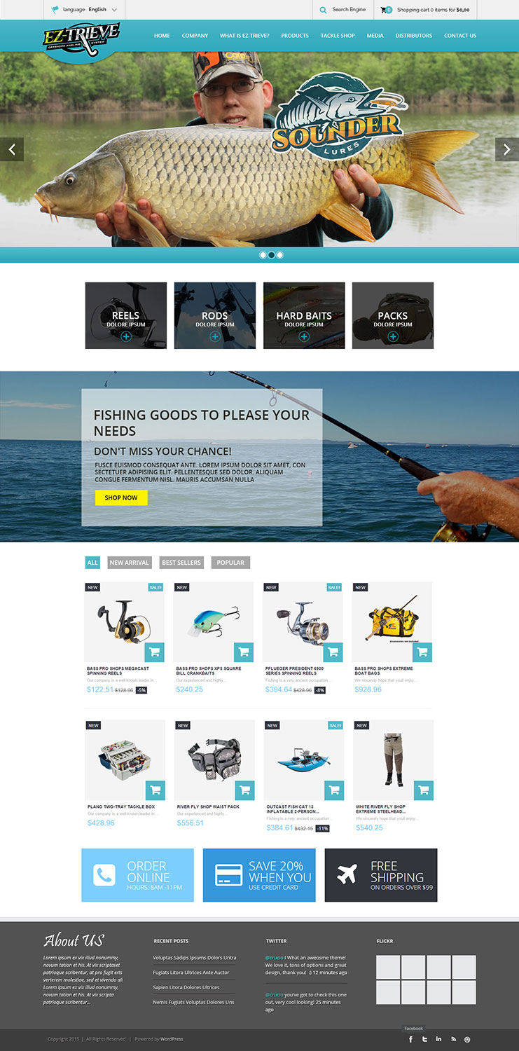 Web-Design von iLibart für Sounder Lure Company, LLC | Design #5409153