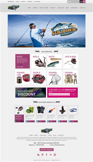 Web-Design von iLibart für Sounder Lure Company, LLC | Design #5409760