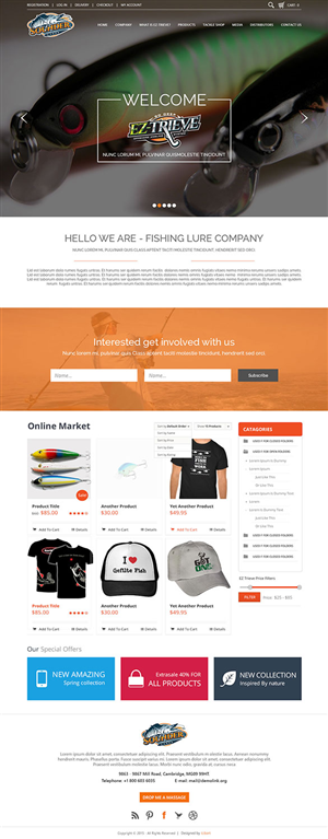 Web-Design von iLibart für Sounder Lure Company, LLC | Design: #5416013