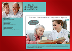 Postcard Design by ALSADESIGN for Precious Homemaker and Companion Agency | Design: #5423300