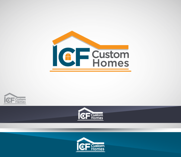 Logo Design by vhey for ICF Custom Homes | Design #5422225