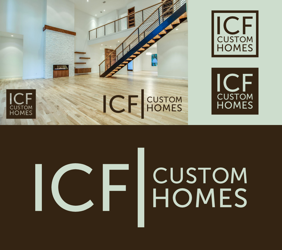 Diseño de Logo por JDZYN / Calel-a-Vision para ICF Custom Homes | Diseño #5405408