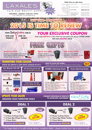 Brochure Design by Danang Prastiawan for Laxales Hair and Beauty Supplies | Design: #5406966