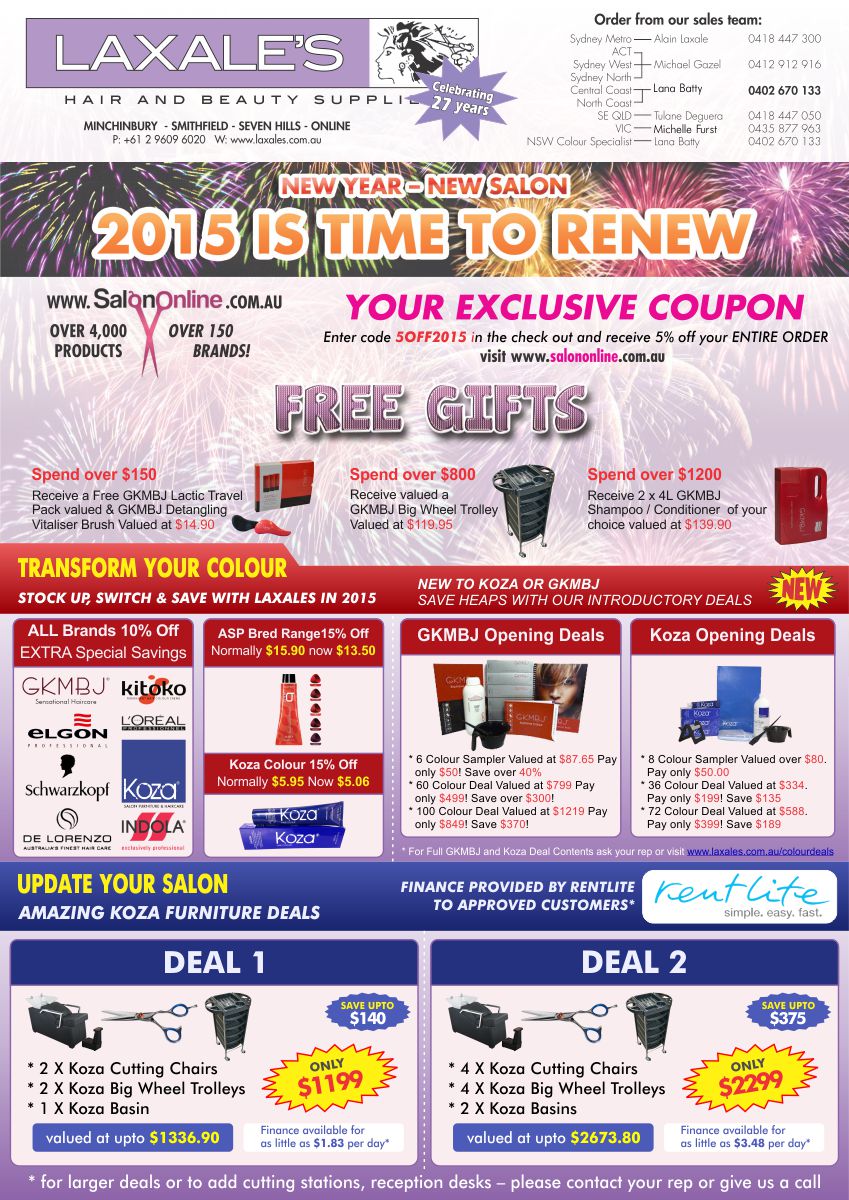 Brochure Design by Danang Prastiawan for Laxales Hair and Beauty Supplies | Design #5407012