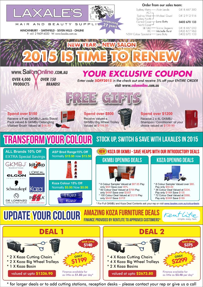 Diseño de Brochure por Danang Prastiawan para Laxales Hair and Beauty Supplies | Diseño #5414071