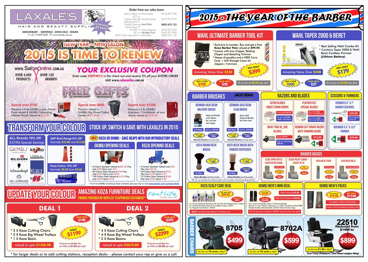 Design de Brochure par Danang Prastiawan pour Laxales Hair and Beauty Supplies | Design #5419225