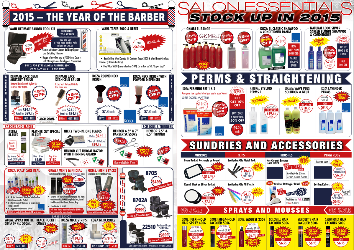 Diseño de Brochure por UrbainFX para Laxales Hair and Beauty Supplies | Diseño #5417739