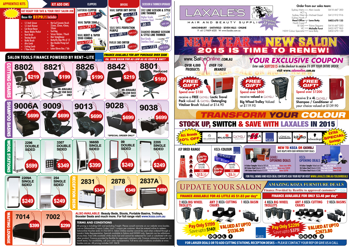 Brochure Design by UrbainFX for Laxales Hair and Beauty Supplies | Design: #5422069