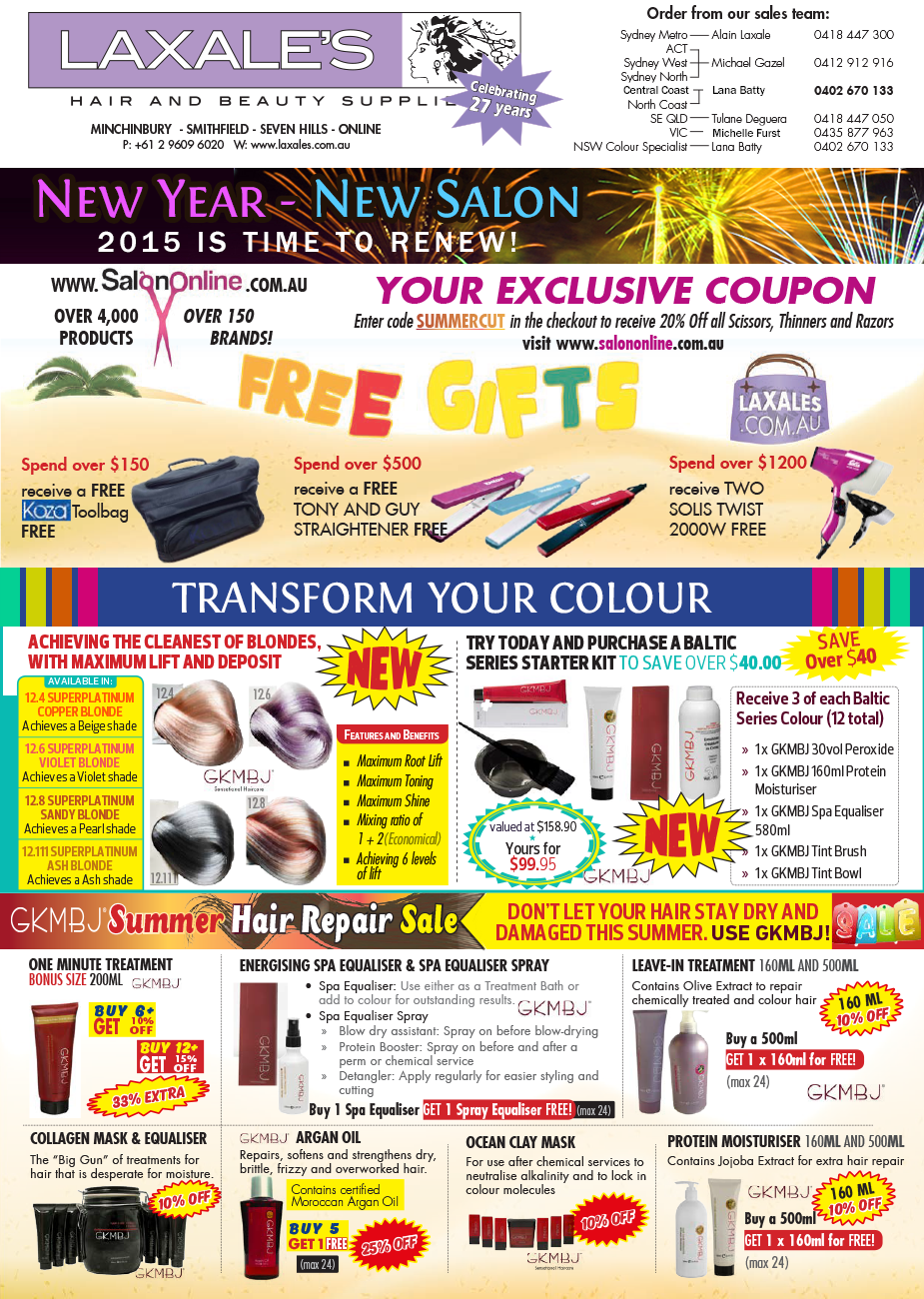 Diseño de Brochure por yadunath para Laxales Hair and Beauty Supplies | Diseño #5424677