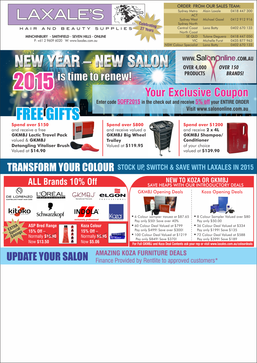 Brochure Design by Akshar Shailesh for Laxales Hair and Beauty Supplies | Design #5401984