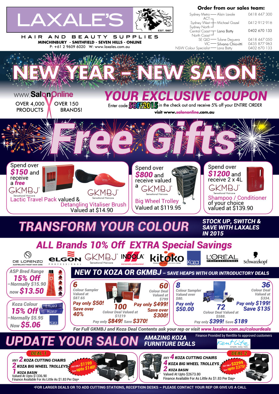 Brochure Design by Impressive Sol for Laxales Hair and Beauty Supplies | Design #5420363