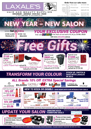 Brochure Design by Black Stallions Impressive Solutions for Laxales Hair and Beauty Supplies | Design #5420363