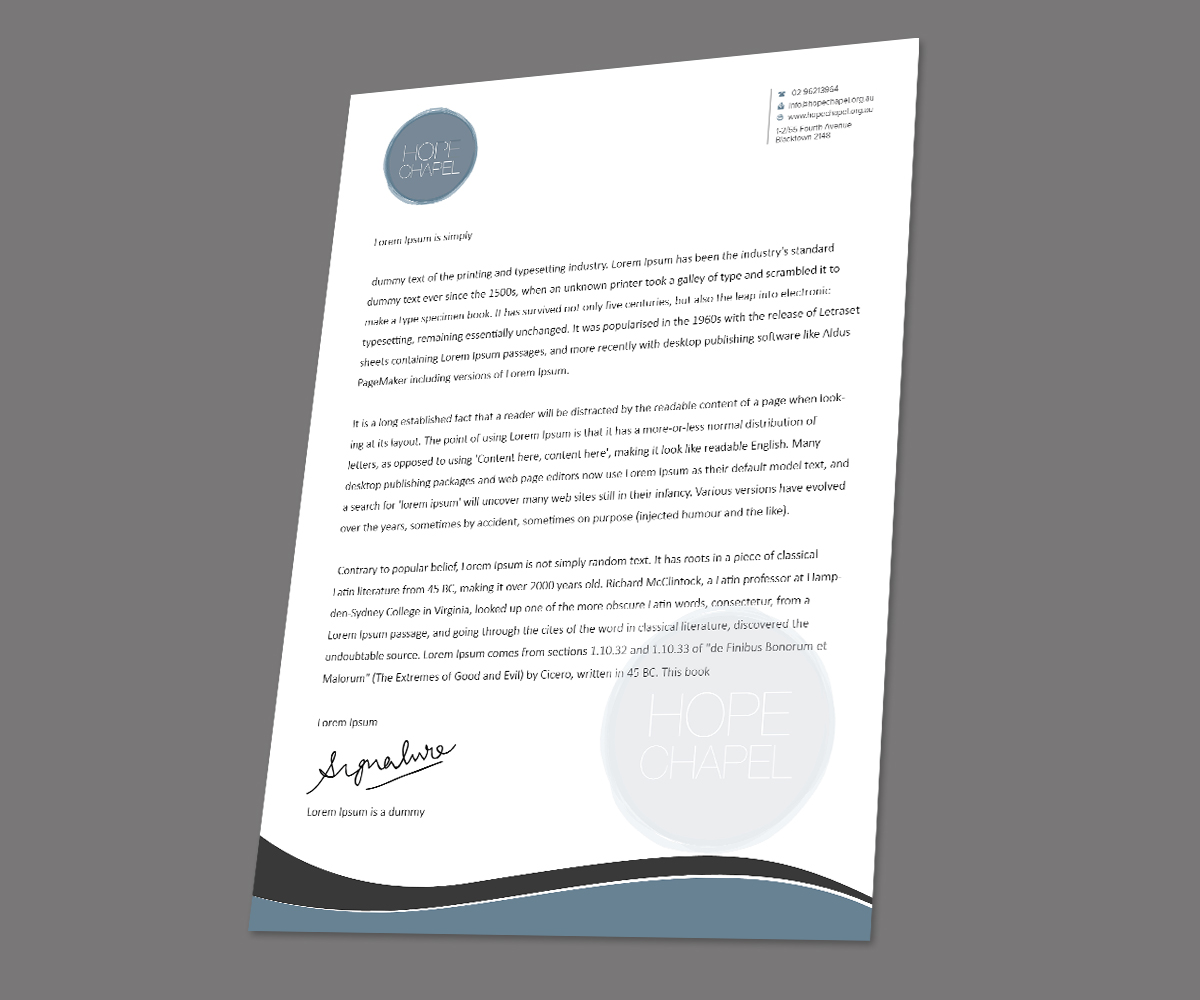Letterhead Design by kousik for this project | Design #5403092