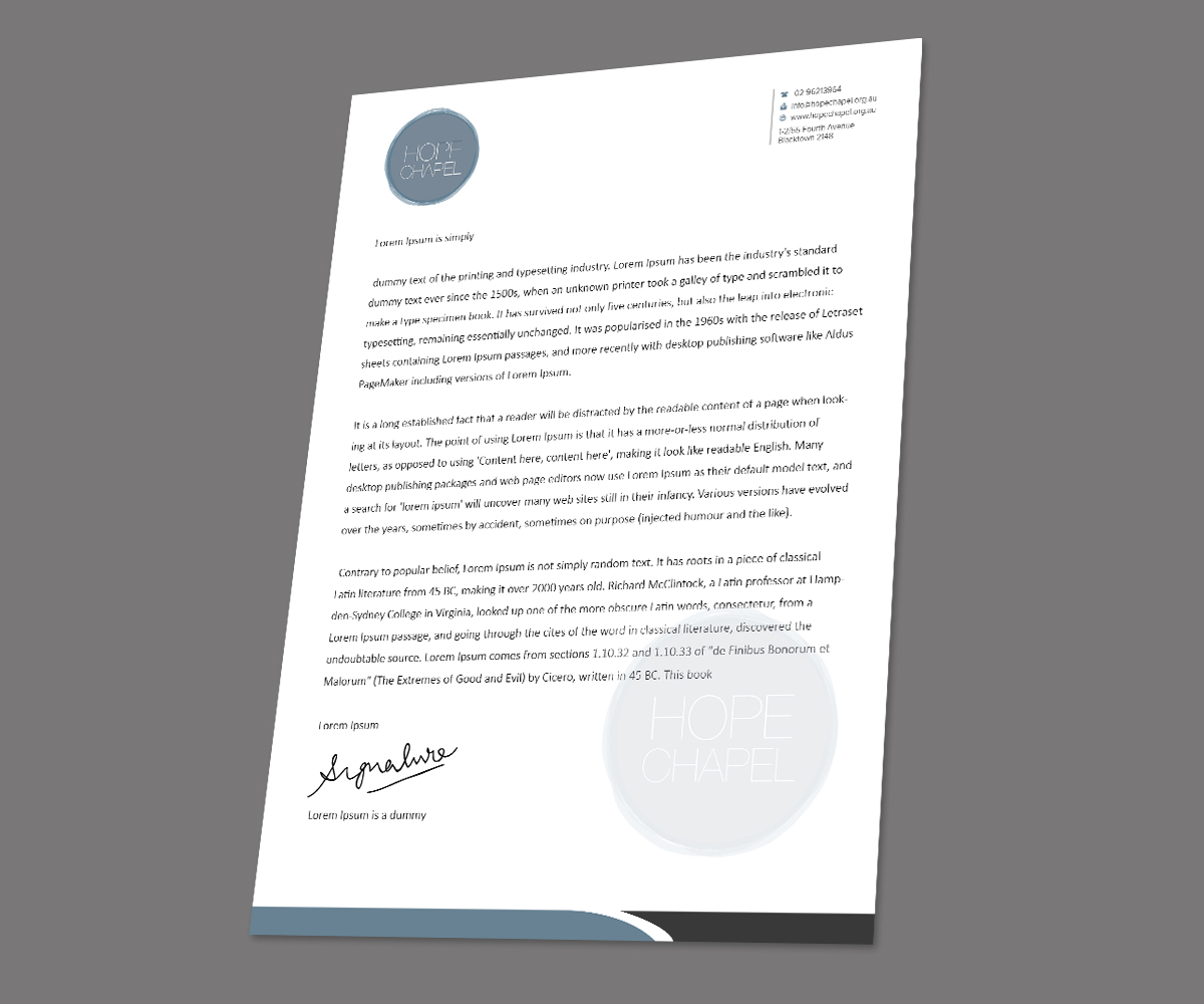 Letterhead Design by kousik for this project | Design #5403100