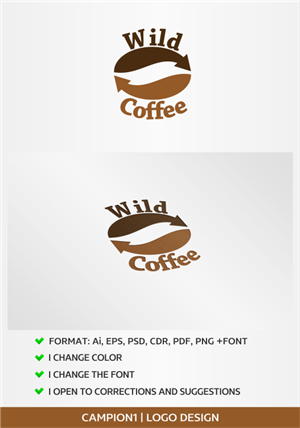 Logo Design by artsterdam for Van Wild Coffee | Design: #5401672