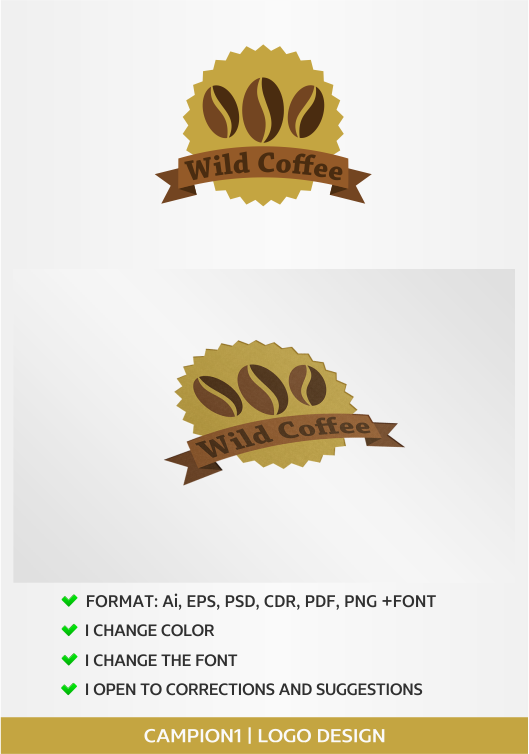 Logo Design by artsterdam for Van Wild Coffee | Design #5402383