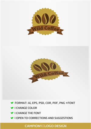 Logo Design by artsterdam for Van Wild Coffee | Design: #5402383
