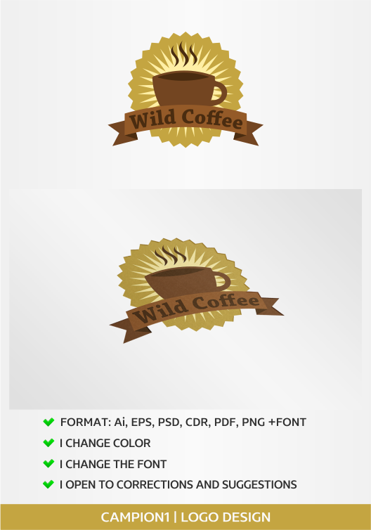 Logo Design by artsterdam for Van Wild Coffee | Design #5403600