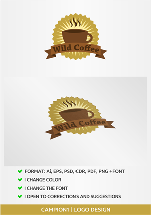 Logo Design by artsterdam for Van Wild Coffee | Design: #5403600