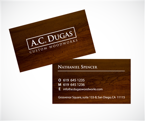 A.C.Dugas Custom Woodworks Inc.             | Diseño de Logo y Tarjeta de Presentación por wolf