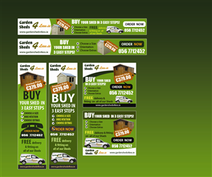 Design de Bannière  par uk pour Garden Sheds Ireland | Design : #5423663