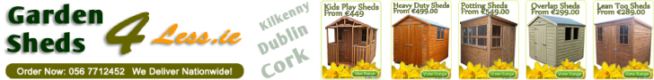 Diseño De Banner Publicitario por ergo™ para Garden Sheds Ireland | Diseño #5403393