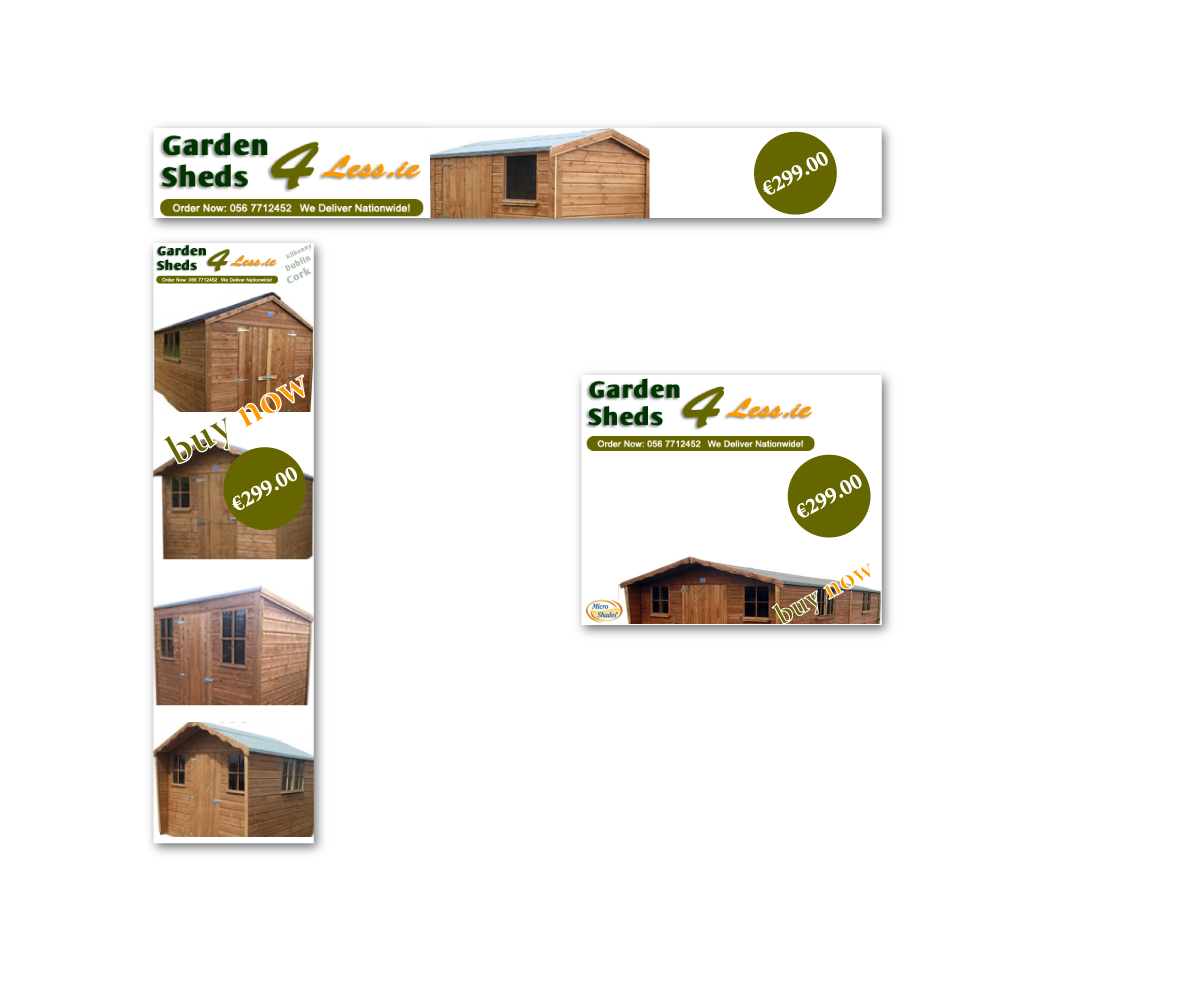 Banner-Design von ergo™ für Garden Sheds Ireland | Design #5411754