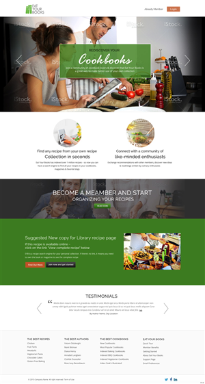 Web Design by pb for Eat Your Books LLC | Design: #5419626