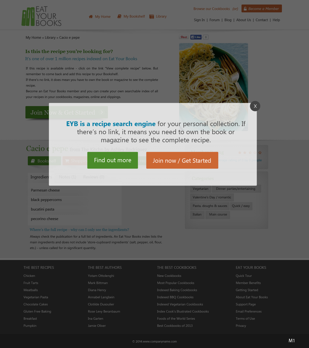 Diseño Web por pb para Eat Your Books LLC | Diseño #5528966