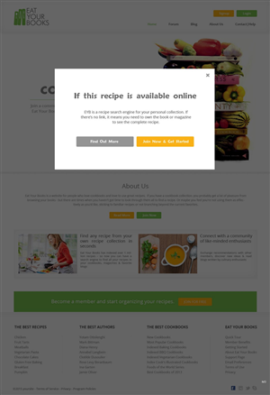 Web Design by pb for Eat Your Books LLC | Design: #5528970