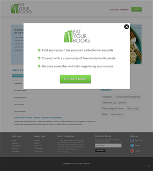 Web Design by pb for Eat Your Books LLC | Design: #5528985