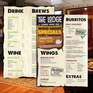 Menu Design by ADL Designs for this project | Design #5465621