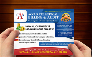 Postcard Design by Ushan sampath for Accurate Medical Biling and Audit | Design: #5425098