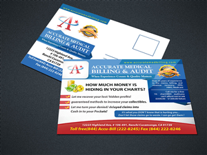 Postcard Design www.accuratemedbilling.com | Postcard Design by Ushan sampath