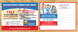 Postcard Design by Venus L. Penaflor for Accurate Medical Biling and Audit | Design #5421841