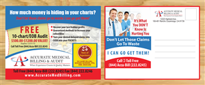 Postcard Design by Venus L. Penaflor for Accurate Medical Biling and Audit | Design: #5429678