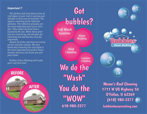 Broschüren-Design von Iwana Ioana für Bubbles House Washing | Design: #5605683