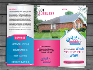 Broschüren-Design von debdesign für Bubbles House Washing | Design #5567396