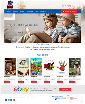 Web Design by pb for Cradic Comics and Collectibles | Design: #5419747