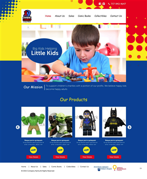 Web-Design von pb für Cradic Comics and Collectibles | Design: #5425450