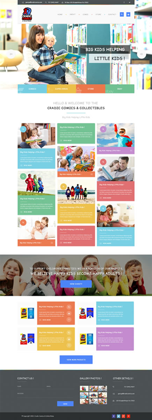 Web Design par Behriatech pour Cradic Comics and Collectibles | Design #5426106
