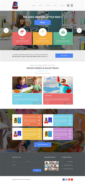 Web Design by Behriatech for Cradic Comics and Collectibles | Design: #5426108