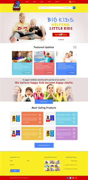 Comic book online retailer needs web design | Web Design by Behriatech