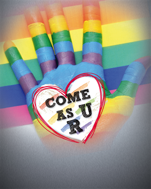 Come as U R - mental health  service LGBTIQ inclusive poster | Design de Poster par Akshar Shailesh