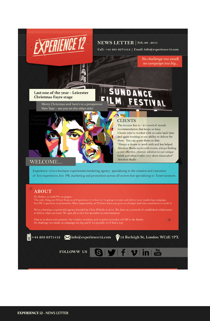 Newsletter Design by adnan1.spiral for this project | Design #5450637