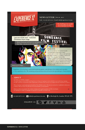 Newsletter Design by adnan1.spiral