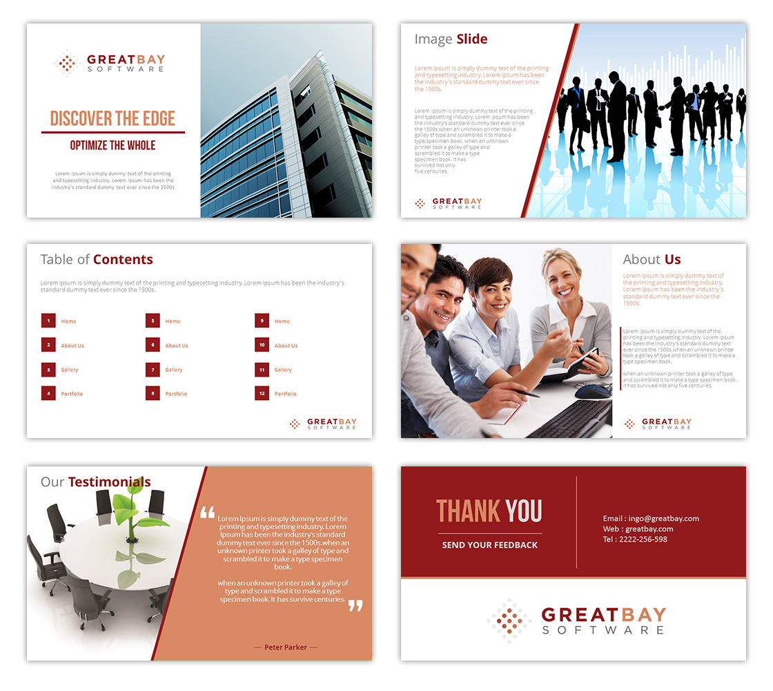 PowerPoint Design by moreslides for Great Bay Software | Design #5504296