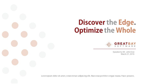 PowerPoint Design by sgarchdesign for Great Bay Software | Design: #5436287